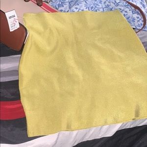 Yellow lime green skirt